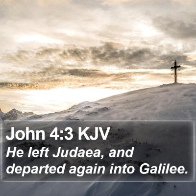 John 4:3 KJV Bible Verse Image