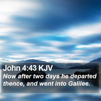 John 4:43 KJV Bible Verse Image