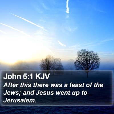 John 5:1 KJV Bible Verse Image