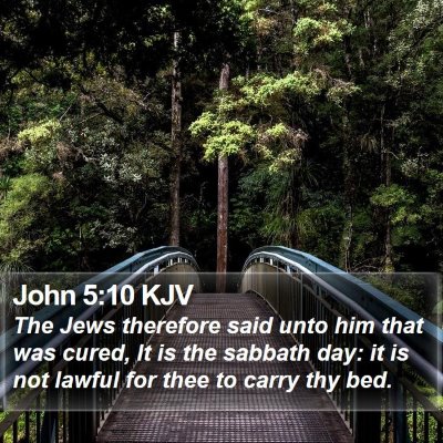 John 5:10 KJV Bible Verse Image