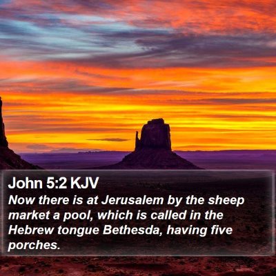 John 5:2 KJV Bible Verse Image