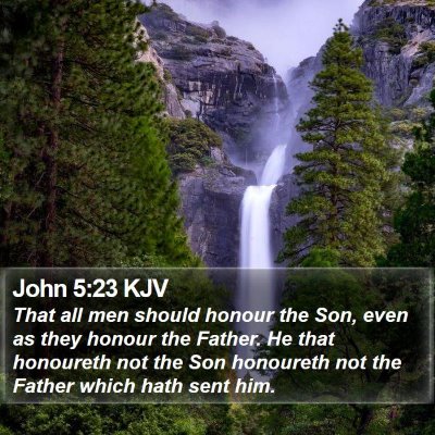 John 5:23 KJV Bible Verse Image
