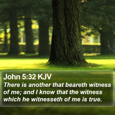 John 5:32 KJV Bible Verse Image