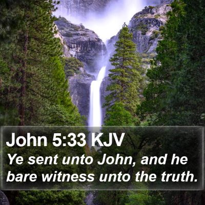 John 5:33 KJV Bible Verse Image