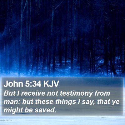 John 5:34 KJV Bible Verse Image