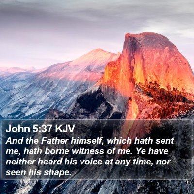 John 5:37 KJV Bible Verse Image