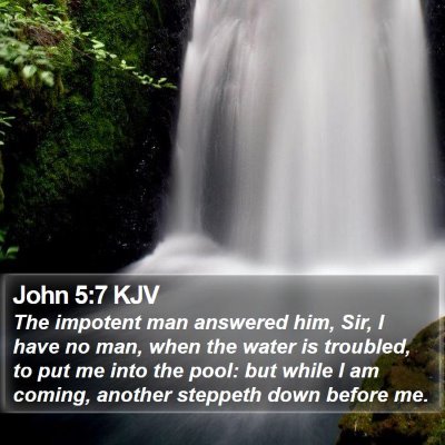 John 5:7 KJV Bible Verse Image