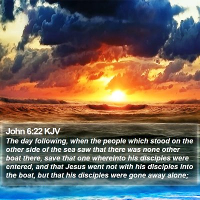 John 6:22 KJV Bible Verse Image
