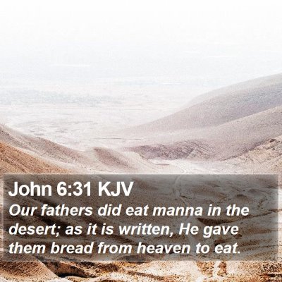 John 6:31 KJV Bible Verse Image