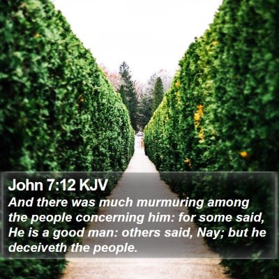 John 7:12 KJV Bible Verse Image