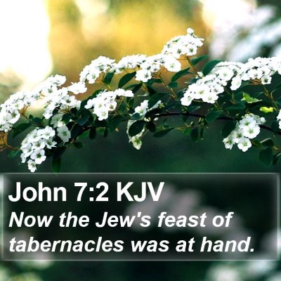 John 7:2 KJV Bible Verse Image