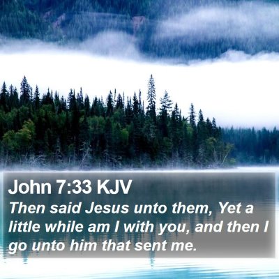 John 7:33 KJV Bible Verse Image
