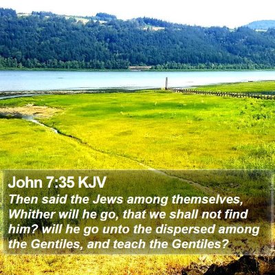 John 7:35 KJV Bible Verse Image