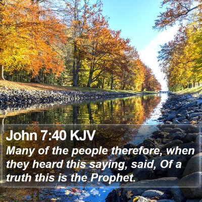 John 7:40 KJV Bible Verse Image