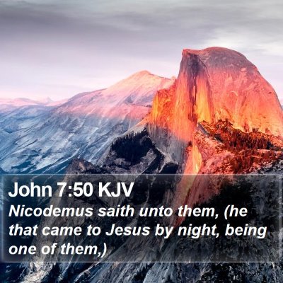 John 7:50 KJV Bible Verse Image