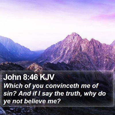 John 8:46 KJV Bible Verse Image