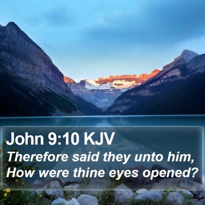 John 9:10 KJV Bible Verse Image
