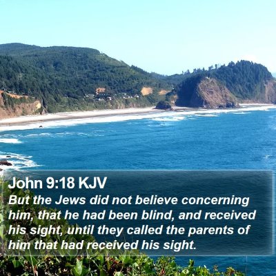 John 9:18 KJV Bible Verse Image