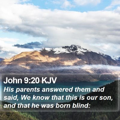 John 9:20 KJV Bible Verse Image
