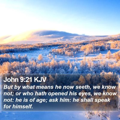 John 9:21 KJV Bible Verse Image