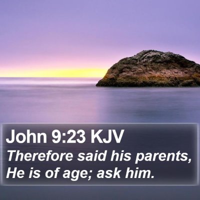John 9:23 KJV Bible Verse Image