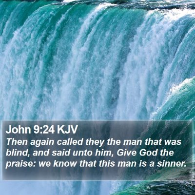 John 9:24 KJV Bible Verse Image