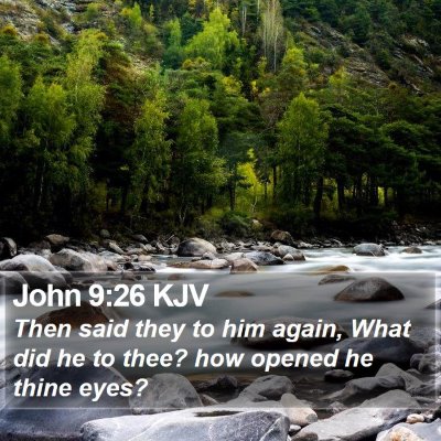 John 9:26 KJV Bible Verse Image