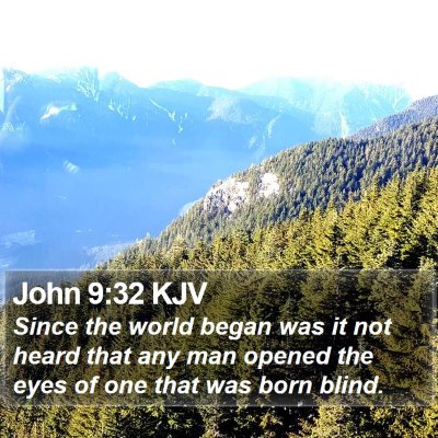 John 9:32 KJV Bible Verse Image