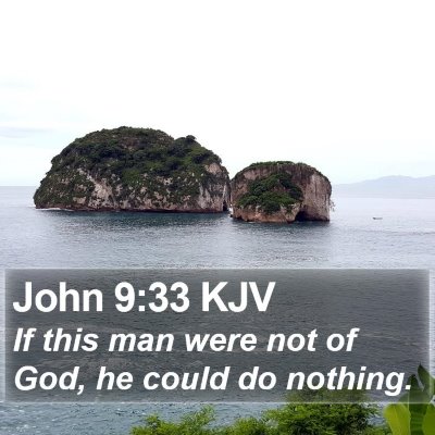 John 9:33 KJV Bible Verse Image