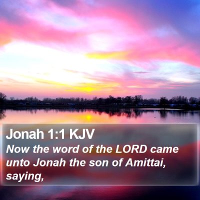 Jonah 1:1 KJV Bible Verse Image