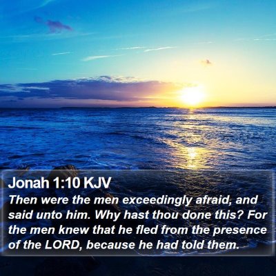 Jonah 1:10 KJV Bible Verse Image