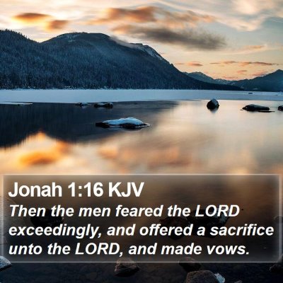 Jonah 1:16 KJV Bible Verse Image