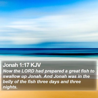 Jonah 1:17 KJV Bible Verse Image