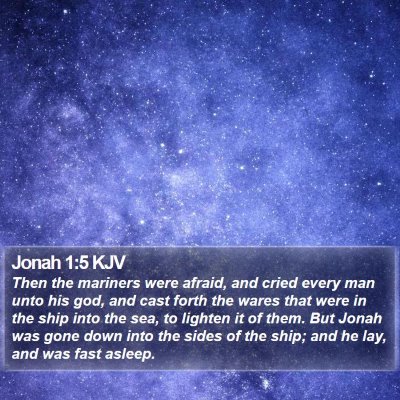 Jonah 1:5 KJV Bible Verse Image