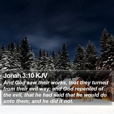 Jonah 3:10 KJV Bible Verse Image