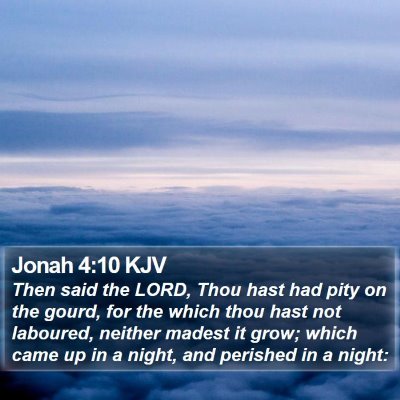 Jonah 4:10 KJV Bible Verse Image