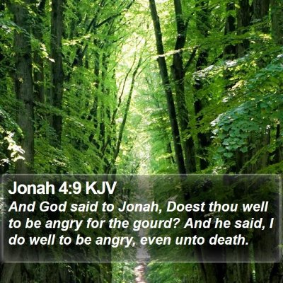 Jonah 4:9 KJV Bible Verse Image