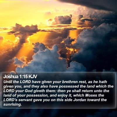 Joshua 1:15 KJV Bible Verse Image