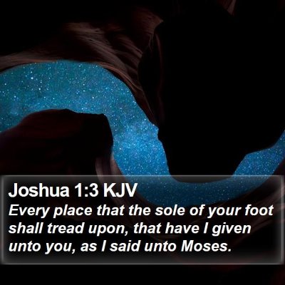 Joshua 1:3 KJV Bible Verse Image