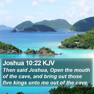 Joshua 10:22 KJV Bible Verse Image