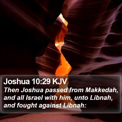 Joshua 10:29 KJV Bible Verse Image