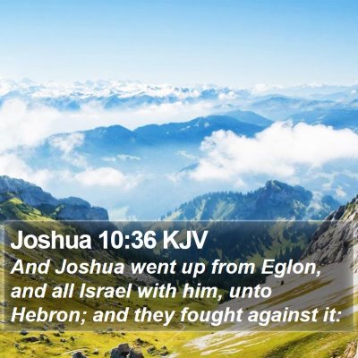 Joshua 10:36 KJV Bible Verse Image
