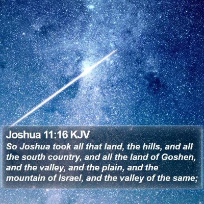 Joshua 11:16 KJV Bible Verse Image