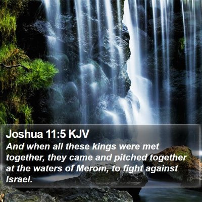 Joshua 11:5 KJV Bible Verse Image