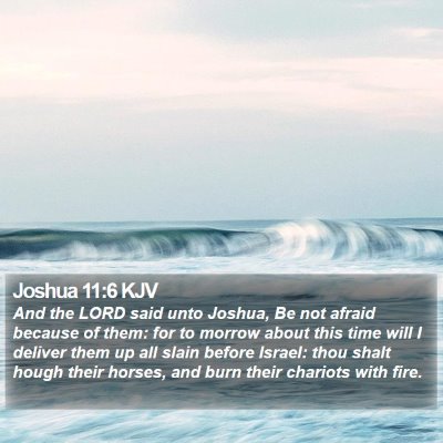 Joshua 11:6 KJV Bible Verse Image