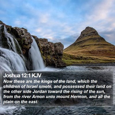Joshua 12:1 KJV Bible Verse Image