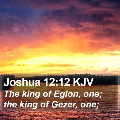Joshua 12:12 KJV Bible Verse Image