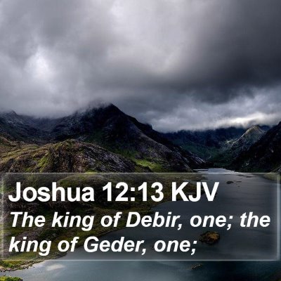 Joshua 12:13 KJV Bible Verse Image