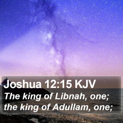 Joshua 12:15 KJV Bible Verse Image
