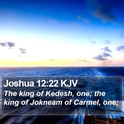 Joshua 12:22 KJV Bible Verse Image